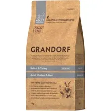 Сухой корм для собак Grandorf Adult Medium &amp; Maxi Rabbit &amp; Turkey (с кроликом и индейкой) 1 кг