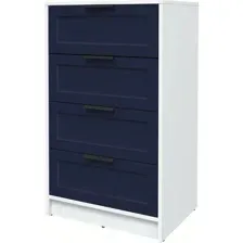 Комод Интерлиния Концепт Тренд КТ-К60 (белый платинум/индиго)