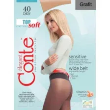 Колготки Conte Elegant Top Soft 40 (р.3, grafit)