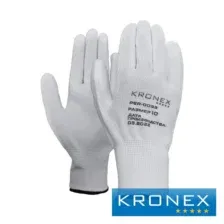 Перчатки нейлоновые KRONEX NEURON-PU, полиуретановое покрытие, белые