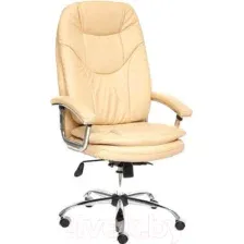Кресло офисное Tetchair Softy Lux кожзам (бежевый)