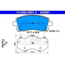 Тормозные колодки дисковые передняя ось ATE 13.0460-5851.2