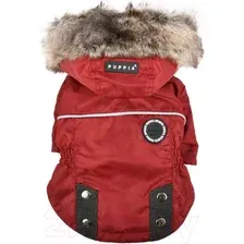Куртка для животных Puppia Brock с капюшоном PAUD-JM1851-RD-XXL (красный)