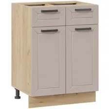 Шкаф напольный Трия Лорас 1Н6Я1 (дуб крафт золотой/холст латте)