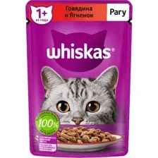 Пресервы Whiskas Рагу с говядиной и ягненком 75 г