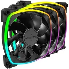 Комплект вентиляторов для корпуса Montech RX120 PWM 3 IN 1 (черный)