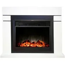 Каминокомплект Smolcom Lindos MB/JUP/SYM26 с RealFlame Moonblaze Deluxe-S BL LT (белый)