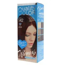 Гель-краска для волос Estel Quality Color Цветель тон 142 (115мл, каштан)