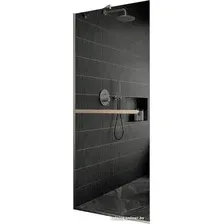 Душевая стенка MaybahGlass 195x79 MGD-729-5у (графитовое стекло/хром матовый)