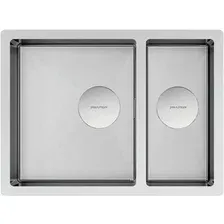 Кухонная мойка Paulmark Next 58/2S Uni PM225844-BS (стальной/брашированная сталь)