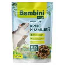Bambini Pets Корм для крыс и мышей 800 г