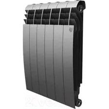 Радиатор биметаллический Royal Thermo Biliner 500 Silver Satin (6 секций)