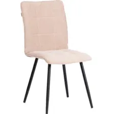 Стул TetChair Bari LT флок (молочный/черный)