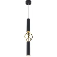 Подвесной светильник Евросвет Lance 50191/1 LED, черный/золотистый