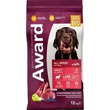Сухой корм для собак Award Adult All Breed для всех пород с ягненком, индейкой с добавлением яблока и черники 12 кг