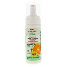Bubble-пенка для умывания ВИТЭКС Vitamin Active Витаминная с активными кислородными пузырьками, 175 мл