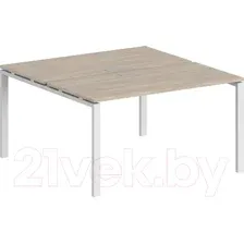 Комплект письменных столов Norden 160x163.8x75 / SG.249.OL.63.WH (белый/дуб светлый)