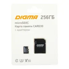Карта памяти Digma microSDXC 256GB DGFCA256A03