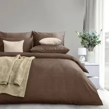1.5-спальный комплект постельного белья Verossa Stripe Taupe 1.5сп VRT 1588 70258 ST13 23