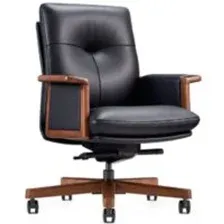 Кресло офисное Norden Vivaldi Black LB / B 2262 Black (кожа черный)