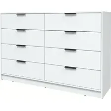 Комод Интерлиния Концепт КТ-К157 Глосс (белый платинум/белый)