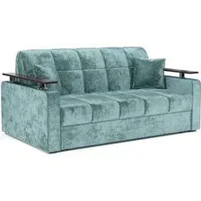 Диван Мебель-АРС Аккордеон Бакли ППУ 140x200 (велюр мятный Plush OWV-27)