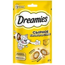 Лакомство Dreamies™ для взрослых кошек с сыром 60гр