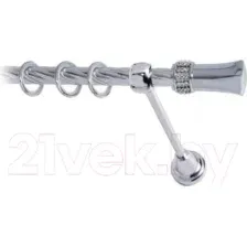 Карниз для штор Lm Decor Севилла 120 1р витой (хром, 3.6м)
