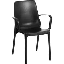Стул с подлокотниками TetChair Genius с подлокотником (черный/черный)