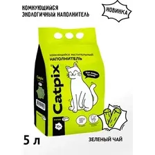 Наполнитель для туалета Catpix Растительный Зеленый чай (2.15кг/5л)