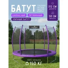 Батут Calviano Outside Master Purple 312 см - 10ft (внешняя сетка, с лестницей)