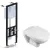 Унитаз подвесной Santek Бореаль 1WH302205 + Ани Пласт WCP1110