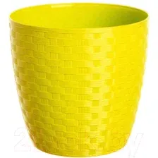 Кашпо BigPlast Stars Ratan 39224 (желтый)