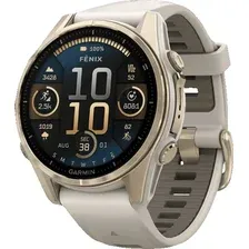 Смарт-часы Garmin Fenix 8 AMOLED Sapphire золотистый, дымчато-серый, 43 мм