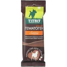Лакомство для собак TiTBiT Гематоген мясной Classic 35 г