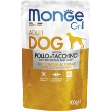 Пресервы Monge Grill с курицей и индейкой (100 г)