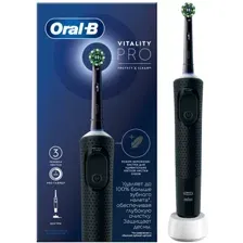 Электрическая зубная щетка Oral-B Vitality Pro D103.413.3 Cross Action Protect X Clean Black 4210201427100 (черный)