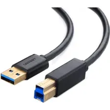 Кабель Ugreen USB 3.0 AM to BM Print Cable US210, Black 10372, 2 м