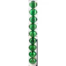 Елочная игрушка Ausini VT25-04004-5 (зеленый, 9 шт)