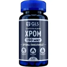 БАД GLS Pharmaceuticals Хрома пиколинат 250 №120 (капсулы по 240мг)