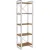 Стеллаж Hype Mebel Стандарт 50x170 (белый/дуб галифакс олово)