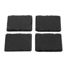 Подставка для посуды, (4 шт) 10х10 см., сланец, PERFECTO LINEA