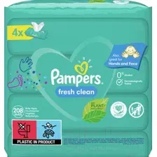 Влажные салфетки Pampers Fresh Clean (4x52 шт)