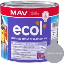 Эмаль MAV Ecol ПФ-115 (2кг, светло-серый)