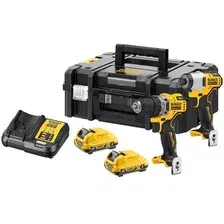 Набор электроинструмента DeWalt DCK2110L2T (шуруповерт, винтоверт, 2 АКБ, кейс)