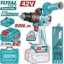 Ударная дрель-шуруповерт Total TIDLI429982 (с 2-мя АКБ, кейс)