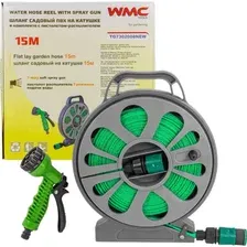 Шланг садовый WMC Tools ПВХ, на катушке, с пистолетом-распылителем, WMC-TG7302008 NEW, 15 м