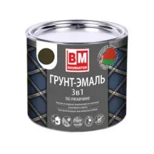 Грунт-эмаль по ржавчине 3 В 1 “BAUMASTER" темно-коричневая RAL 8017 0,8л
