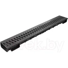 Лоток водоотводный Ecoteck Lite 100 h56 / ДИ 14805000 (с решеткой)