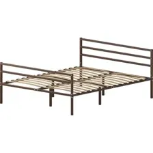 Полуторная кровать Домаклево Металика Г3+Г2 140х190 (коричневый)